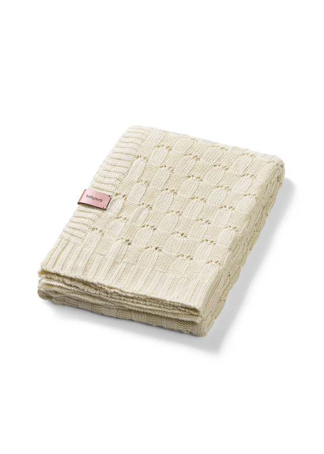 Paturica Tricotata Bambus Ecru 75x100 cm 1479/01 BabyOno