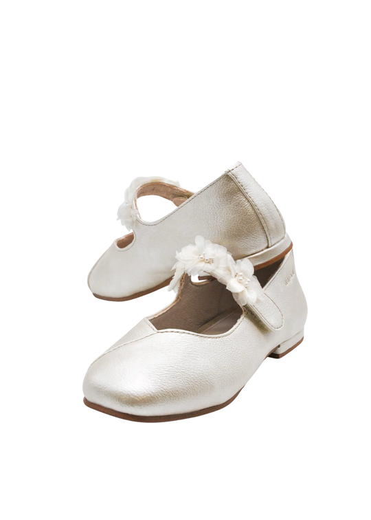 Balerini Ivory cu Bareta si Flori 43724 Mayoral