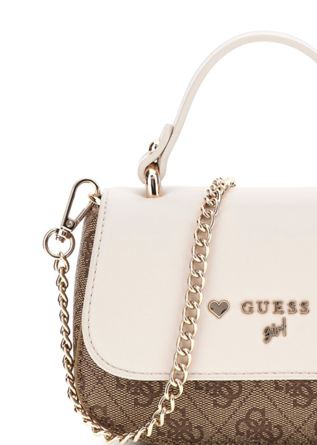Geanta Bej cu Maro Dreptunghiulara J4YZ42 WFEN0 P13W Guess