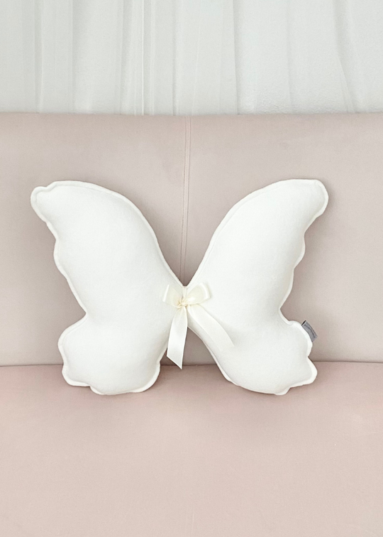 Baby Pillow Decorative White Butterfly Unisex 45x37 cm Dada&amp;Rocco