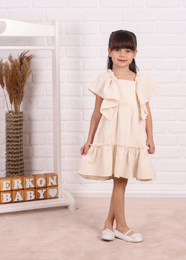 Rochie Muselina Bej 824 Connie Baby
