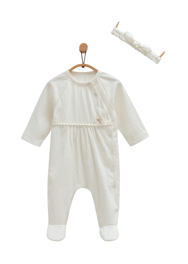 Set 4 Piese Crem cu Imprimeu Oite Mini Lamb ZK1401 Mell Sweet Baby