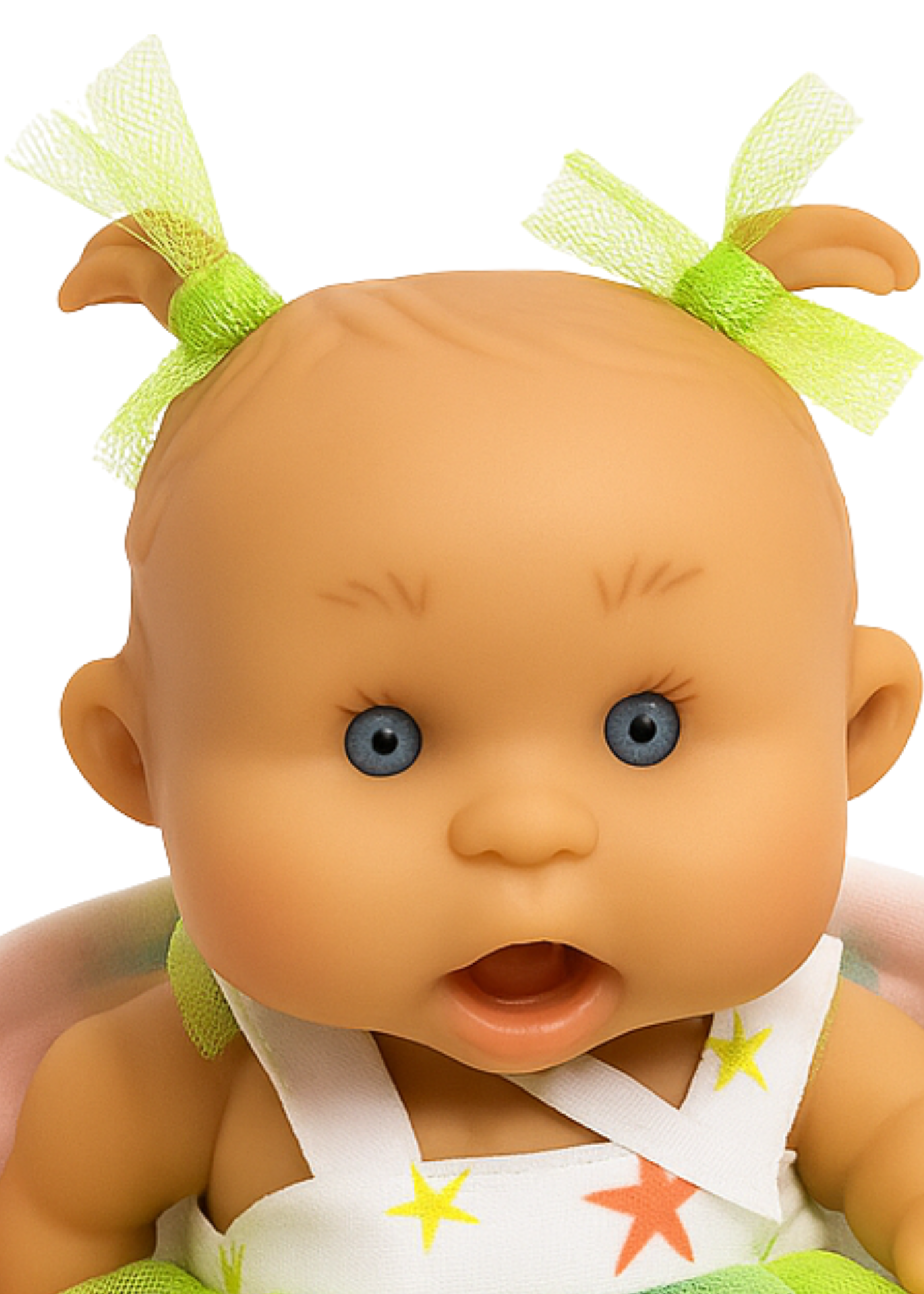 Papusa Parfumata cu Rochita in Bretele Tull Verde - 21 cm - 0496 - Nines