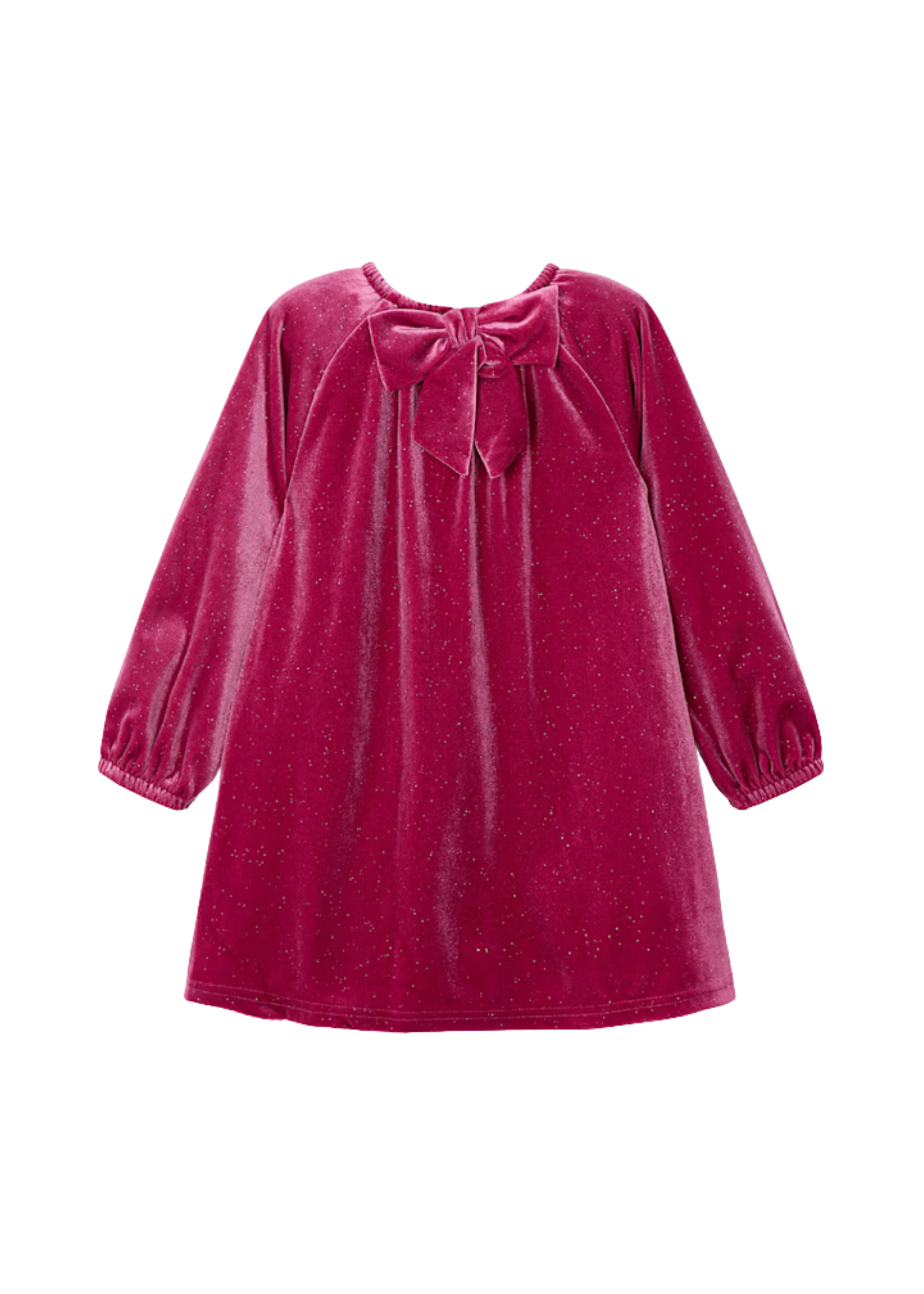Rochie din Catifea Rosie cu Sclipici Maneca Lunga 4923 Mayoral