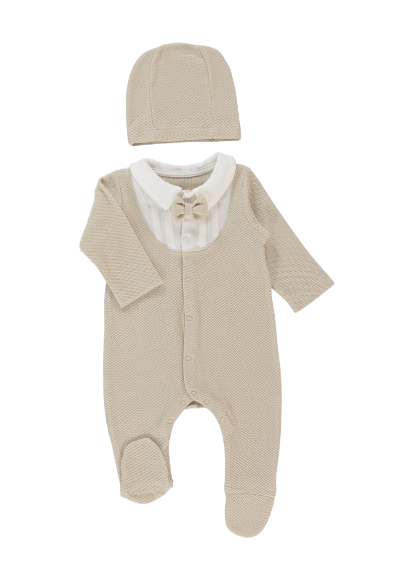 Set 10 Piese Maternitate Crem cu Bej Baby King Z1057 Bebetto