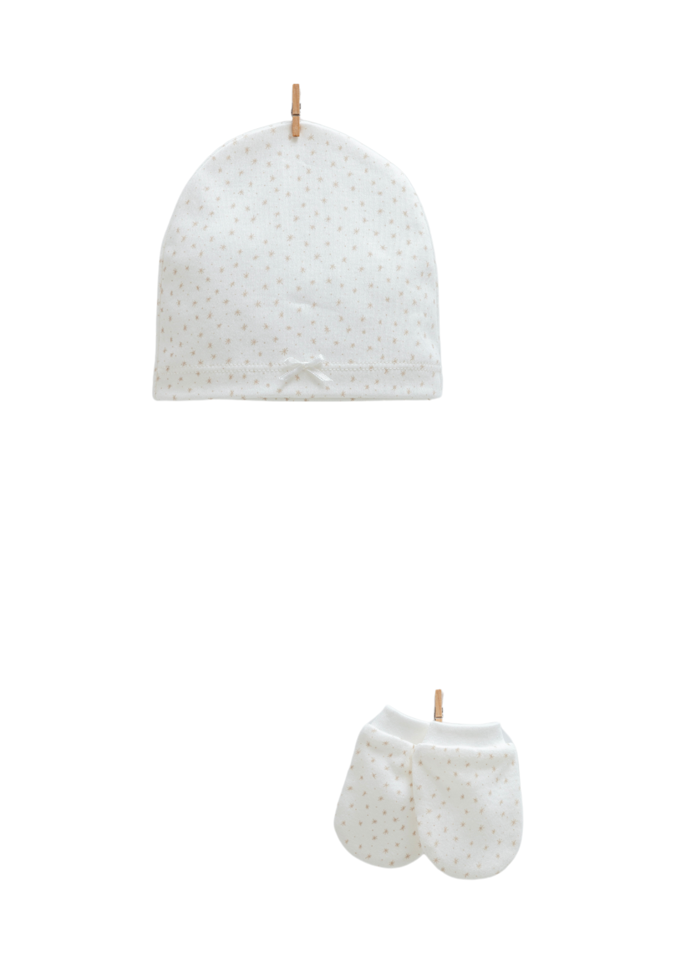 Set 5 Piese Nou Nascut Crem cu Bej ZK1991 Mell Sweet Baby