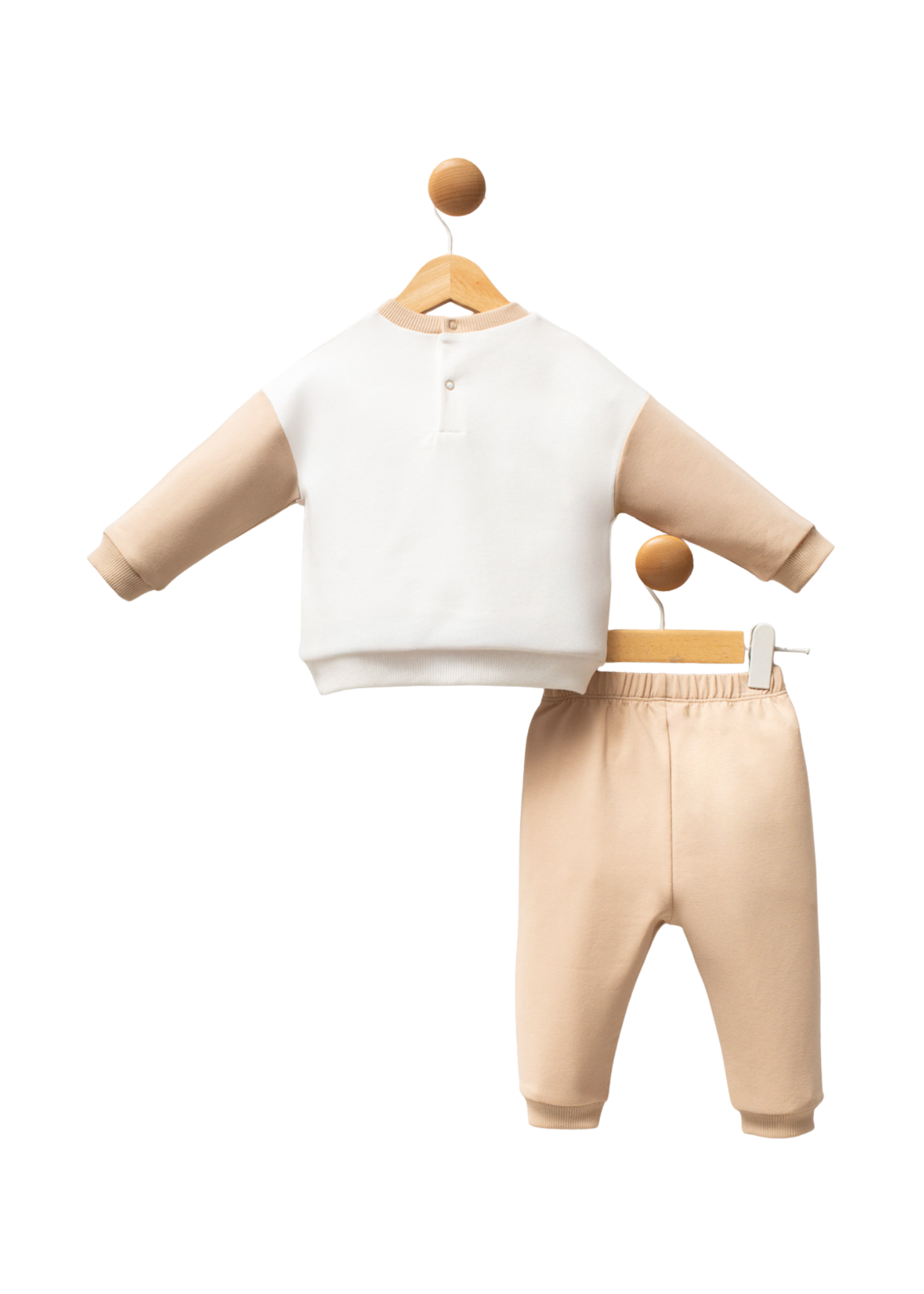 Trening 2 Piese Alb cu Bej USB2548 V1 Us Polo Assn