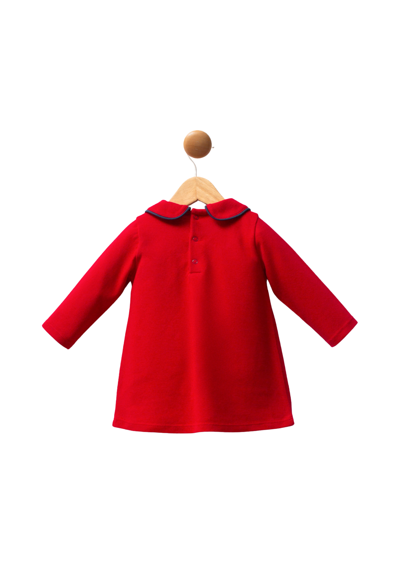 Rochie Rosie cu Maneca Lunga si Guler Rotunjit USB2740 V1 Us Polo Assn