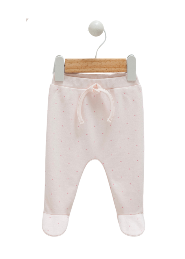 Set Body cu Maneca Lunga si Pantaloni Roz cu Cirese Cherry Baby BPK1216 Mell Sweet Baby