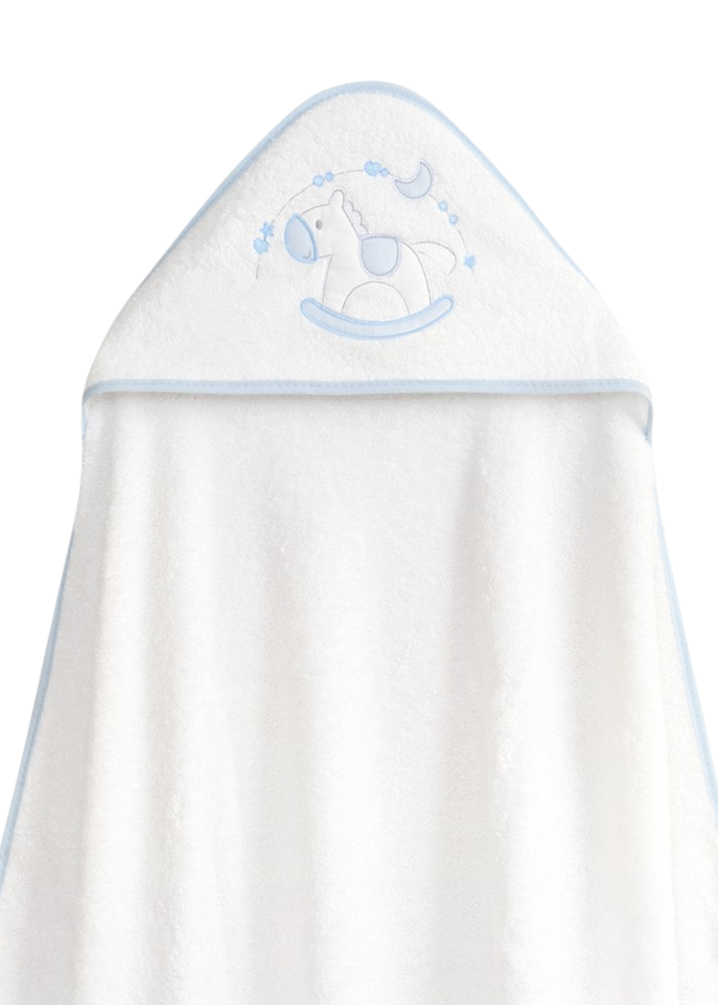 Prosop cu Capison 100x100 cm Bavetica Alb-Bleu cu Calut 01251-11 InterBaby