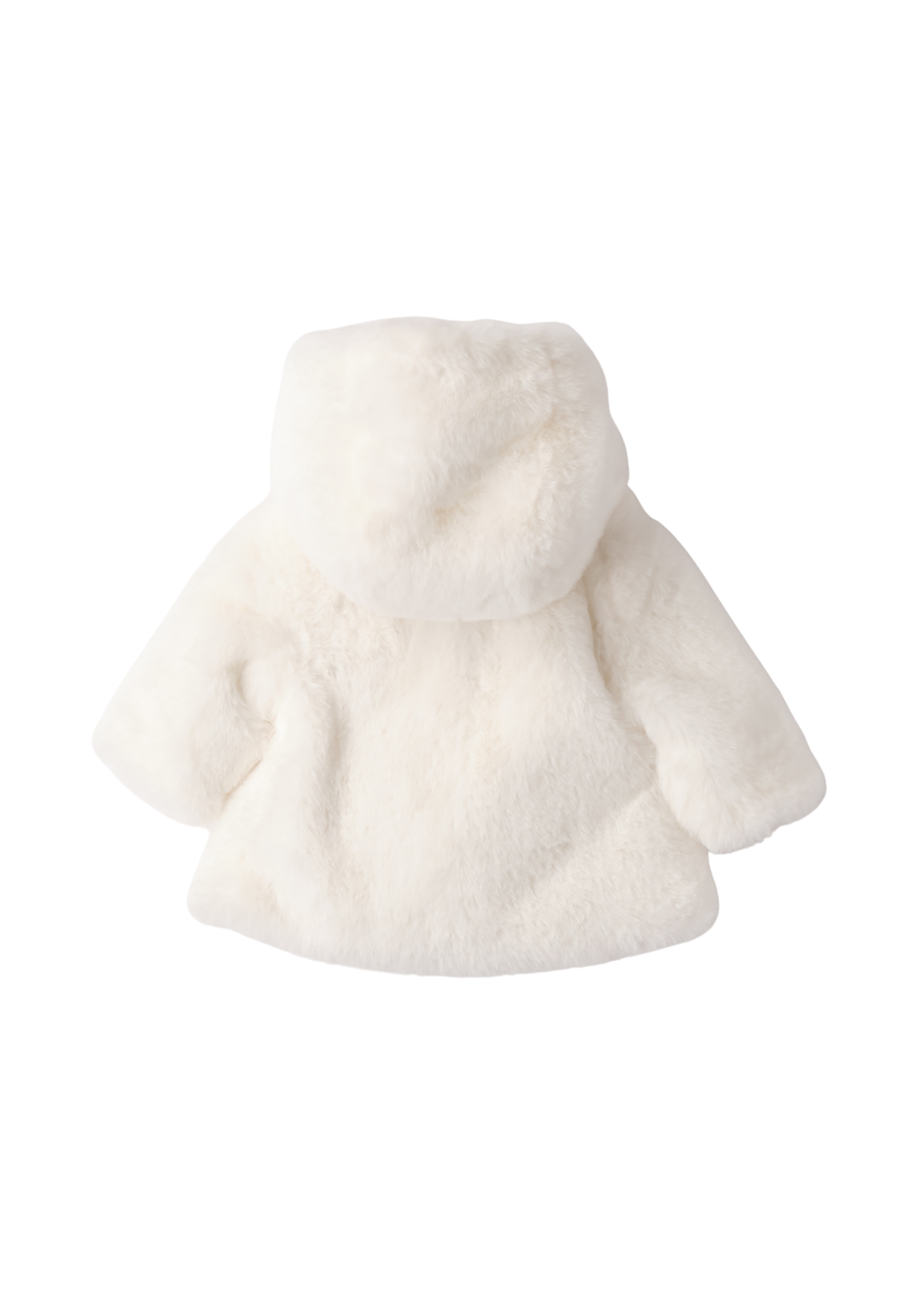Palton Blana Crem cu Gluga 3.F735/00 Minibanda