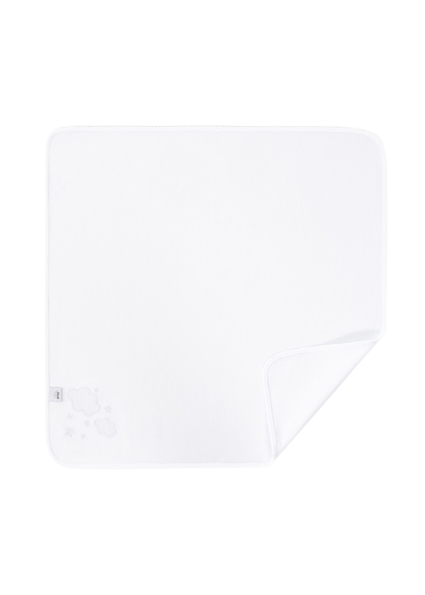 Paturica Alba cu Imprimeu Norisori Albi 98992-09 Interbaby