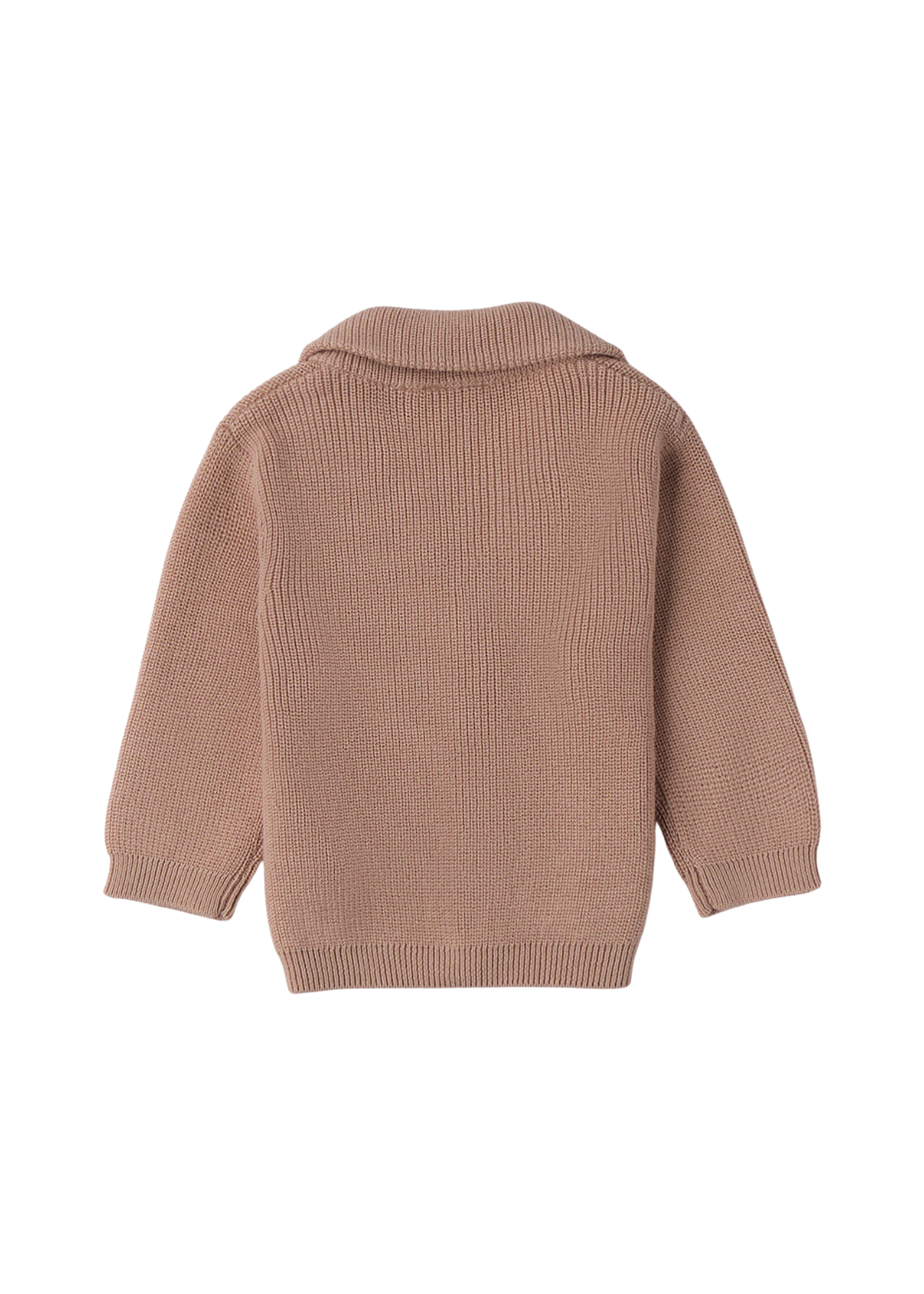 Cardigan Tricotat Bej cu Rever si Nasturi 4.F054/00 iDO