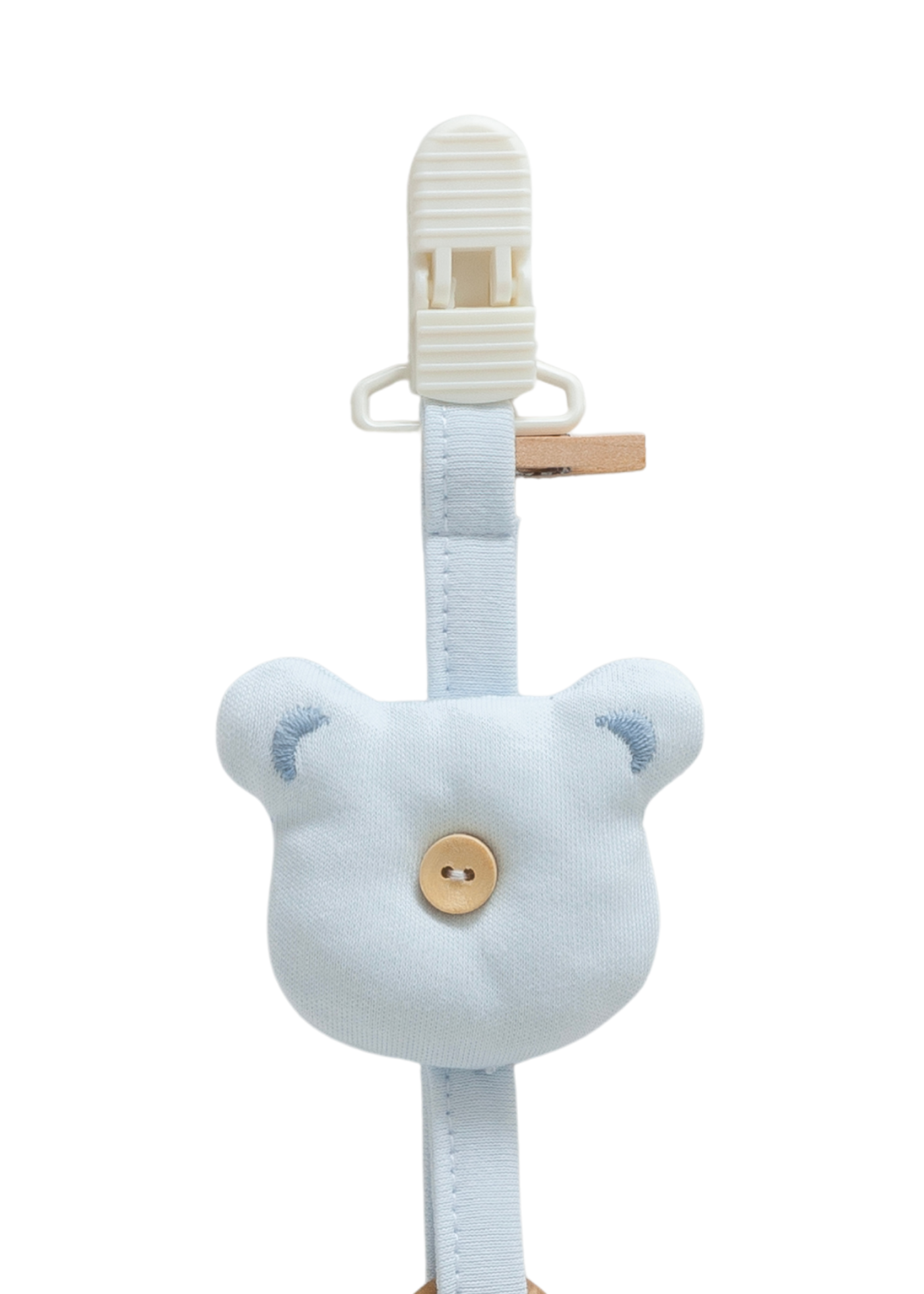 Suport pentru Suzeta din Bumbac cu Iepure Mov EME1790 Mell Sweet Baby