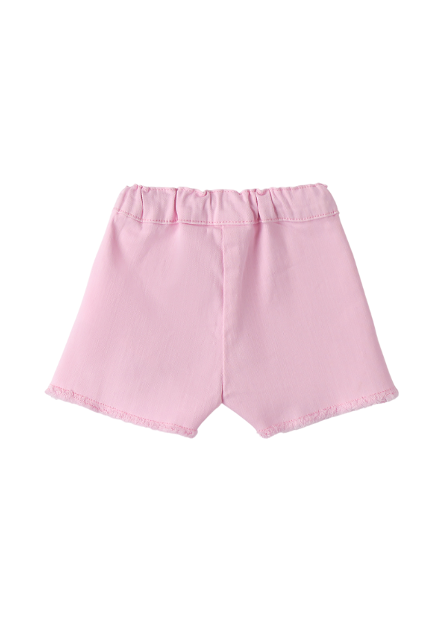 Pantaloni Scurti Roz cu Buzunare Inimioare 3.B736/00 Minibanda