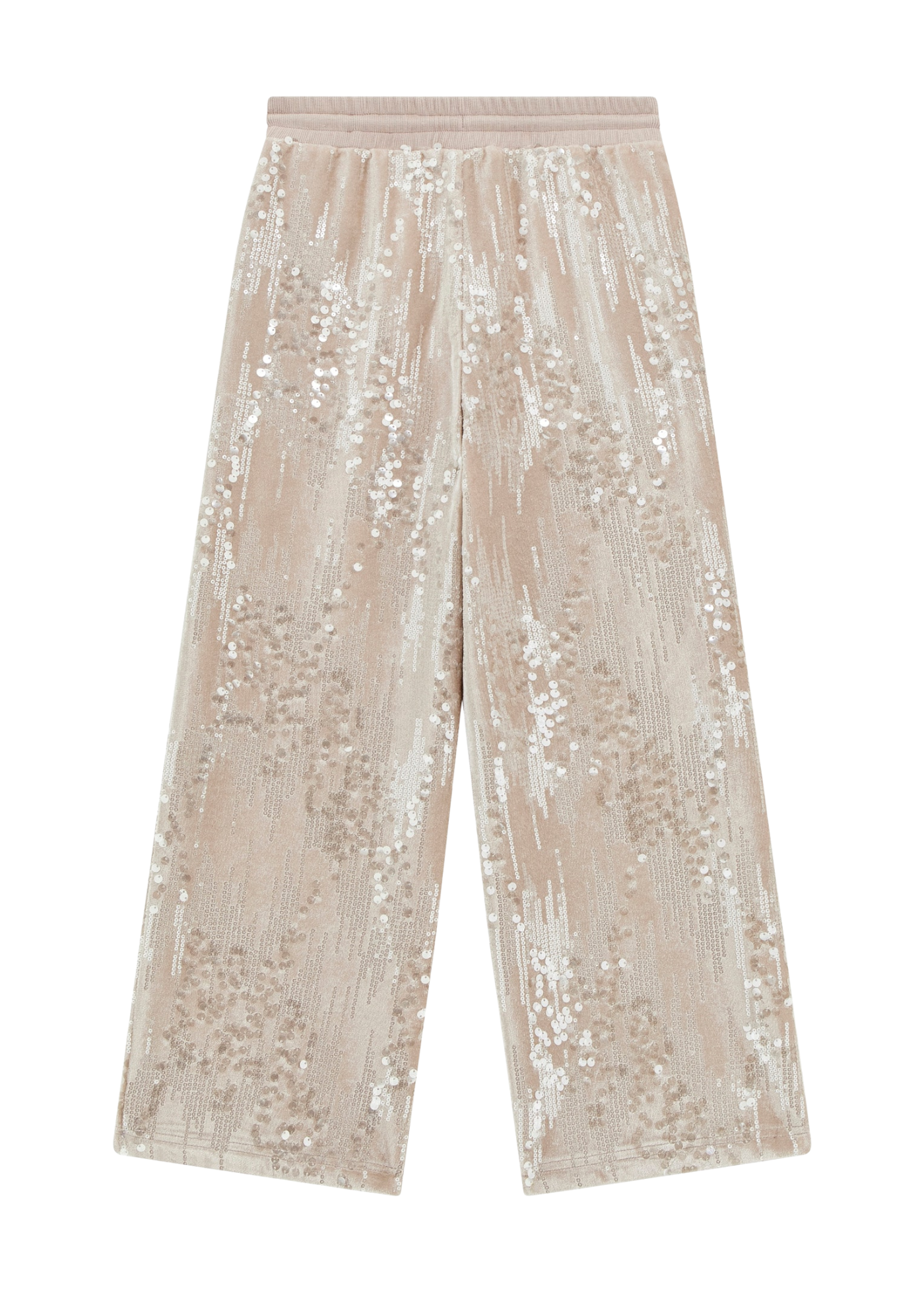 Pantaloni Lungi Bej cu Paiete Cusute J5BQ18 K1922 G1FU Guess