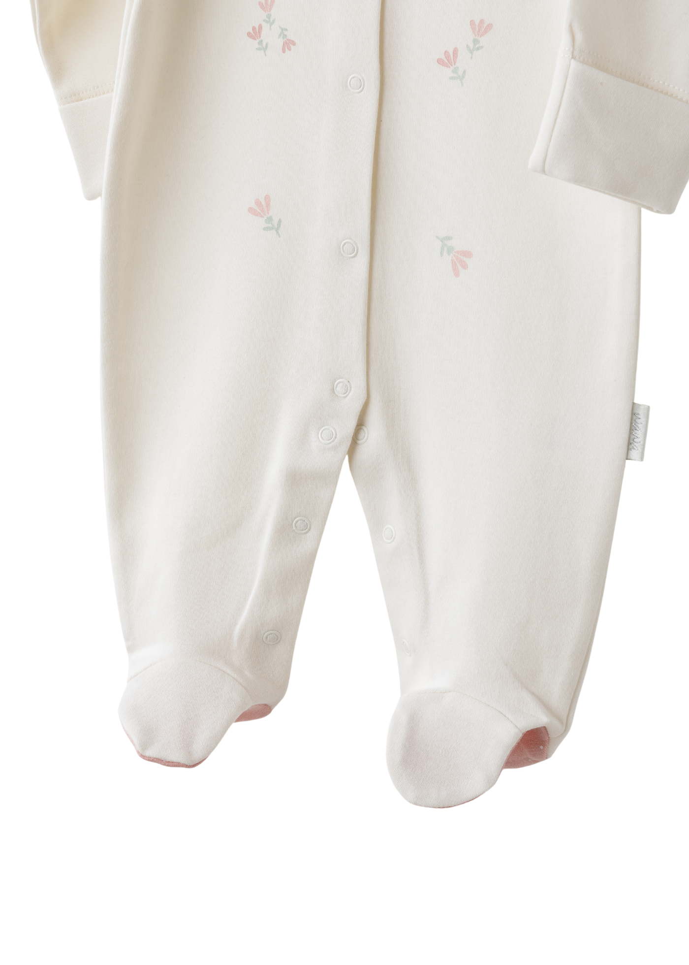 Salopeta Lunga Crem cu Flori Roz Ac26093 Andywawa