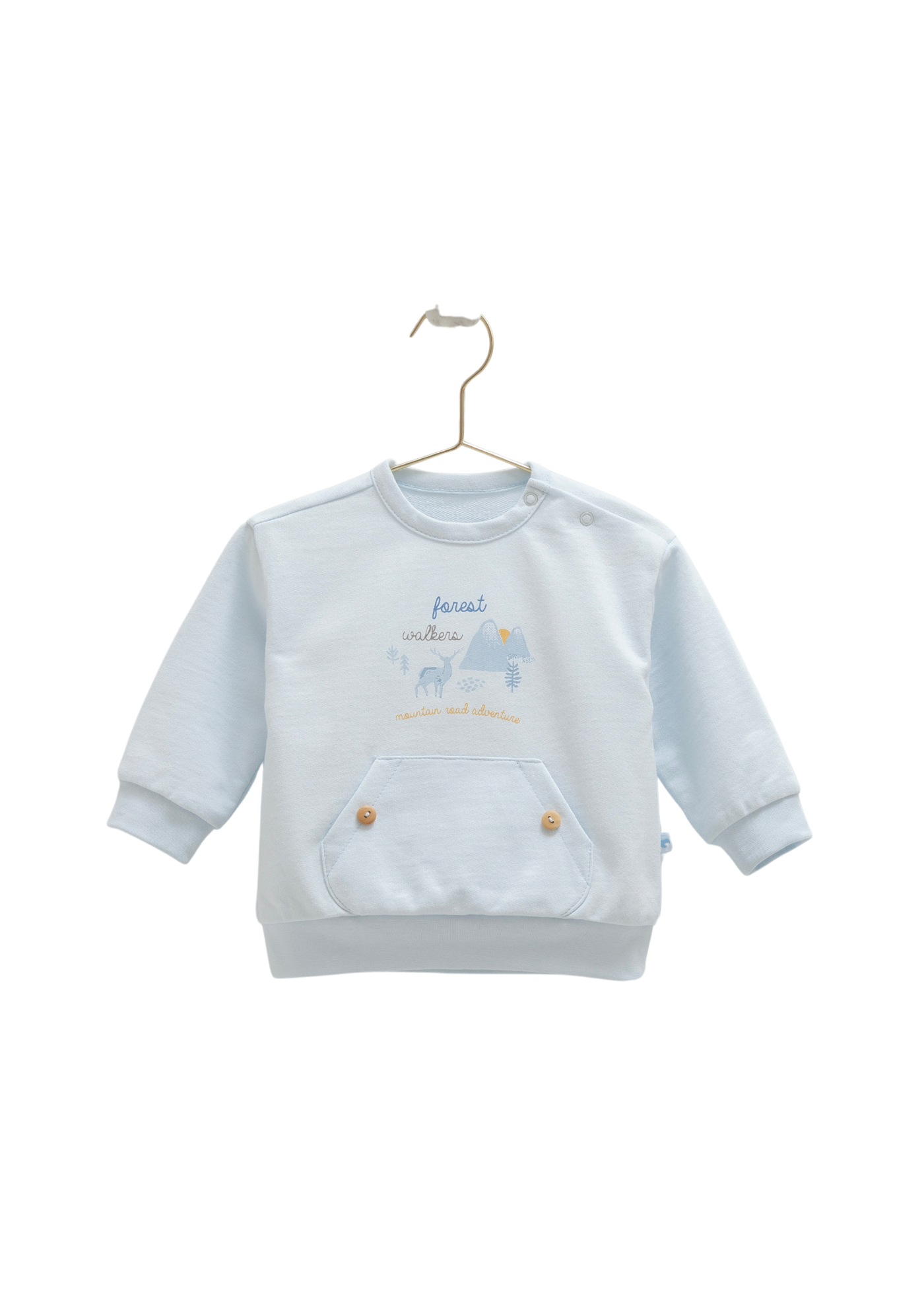 Trening 2 Piese Bluza cu Fermoar si Pantaloni Lungi Bleu TKE2045 Mell Sweet Baby