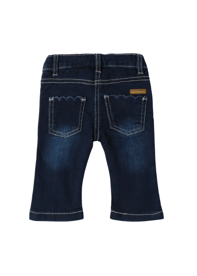 Pantaloni Lungi Denim Evazati Albastru Inchis 0A3721.00 col 7750 Minibanda