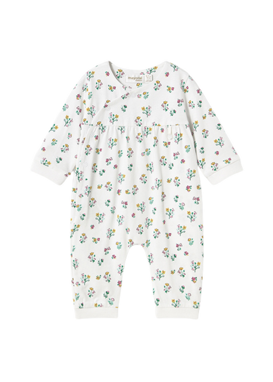 Salopeta Lunga Alba cu Imprimeu Flori Mici 1753 Mayoral