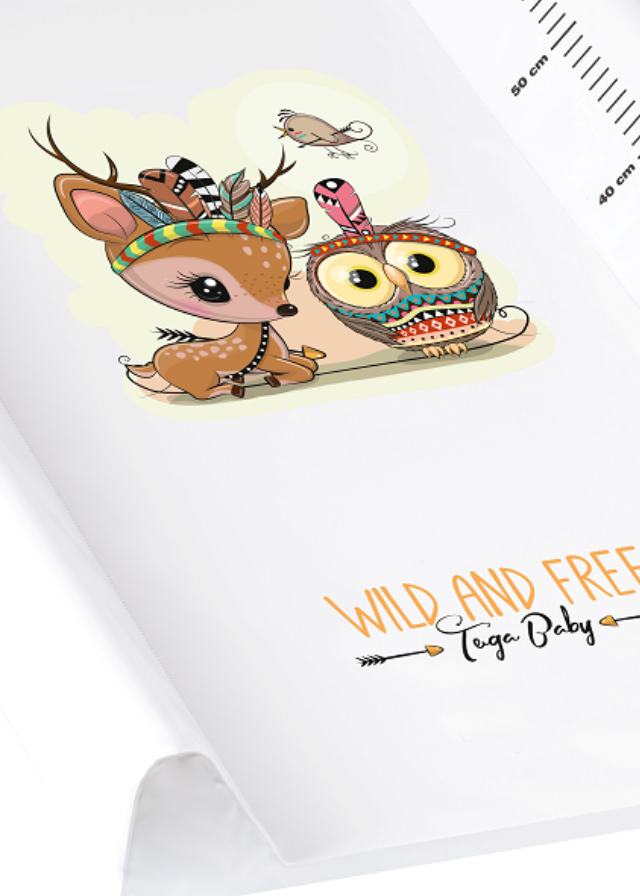 Masuta de Infasat cu Intaritura 50x70 cm Wild&Free Caprioara DZ-009-103C BabyOno