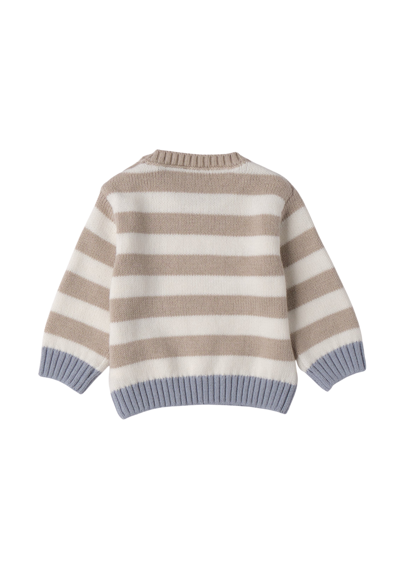 Pulover Crem cu Dungi Bej si Bleu 3.F659/00 Minibanda
