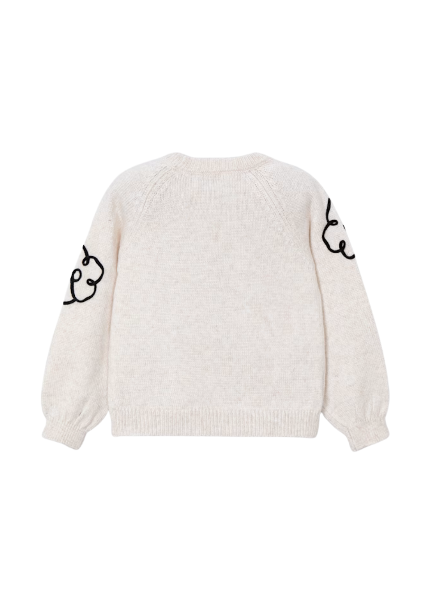 Pulover Bej cu Aplicatii Flori 4308 Mayoral