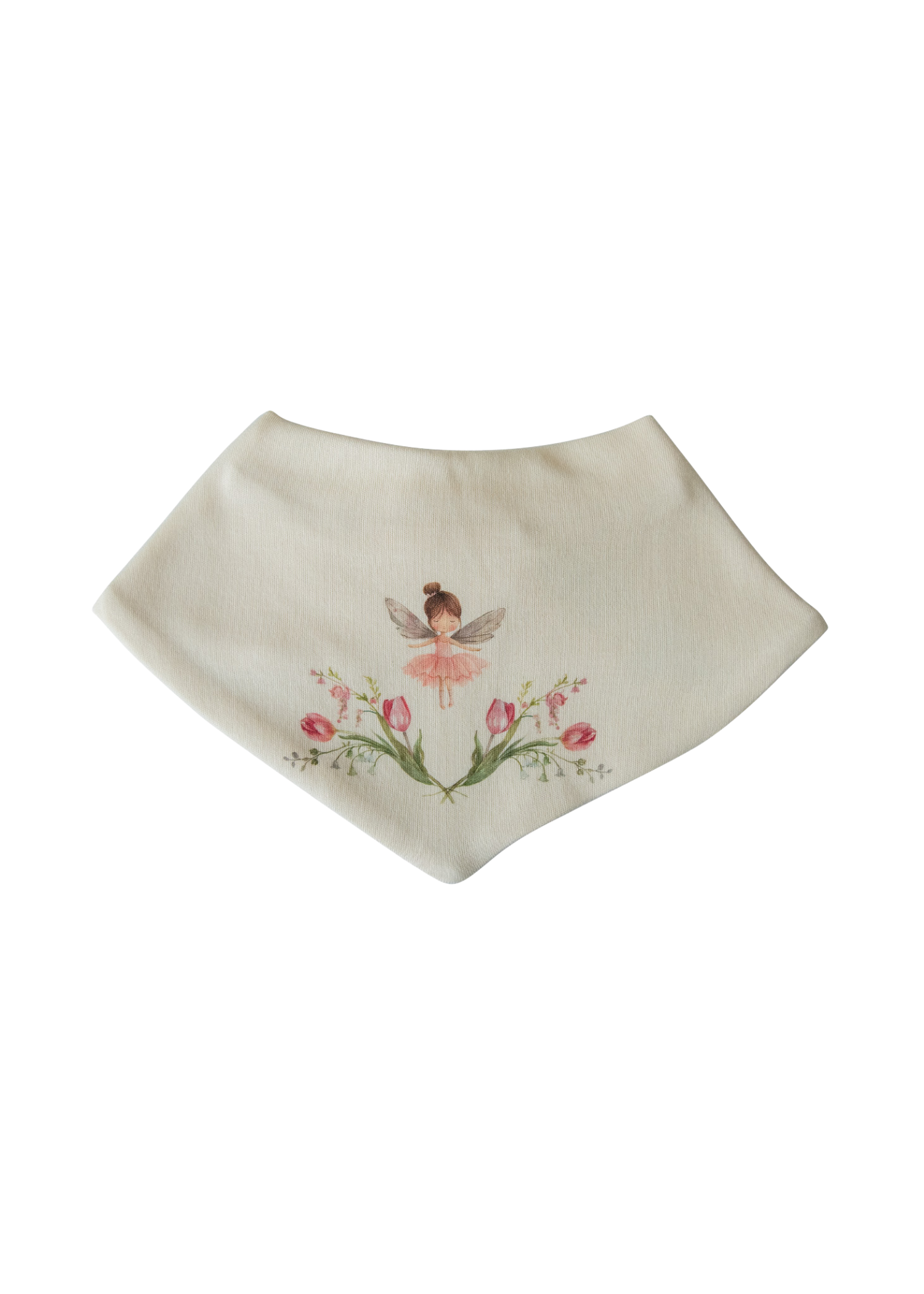 Set 3 Bavete Bumbac Organic Bej cu Roz cu Zane S60186 Kitikate