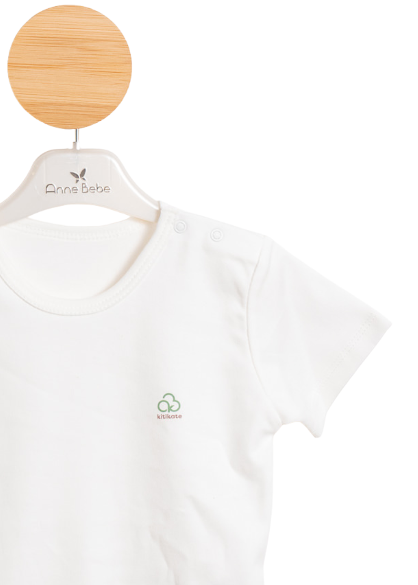 Body Maneca Scurta Crem Bumbac Organic S58600 Kitikate