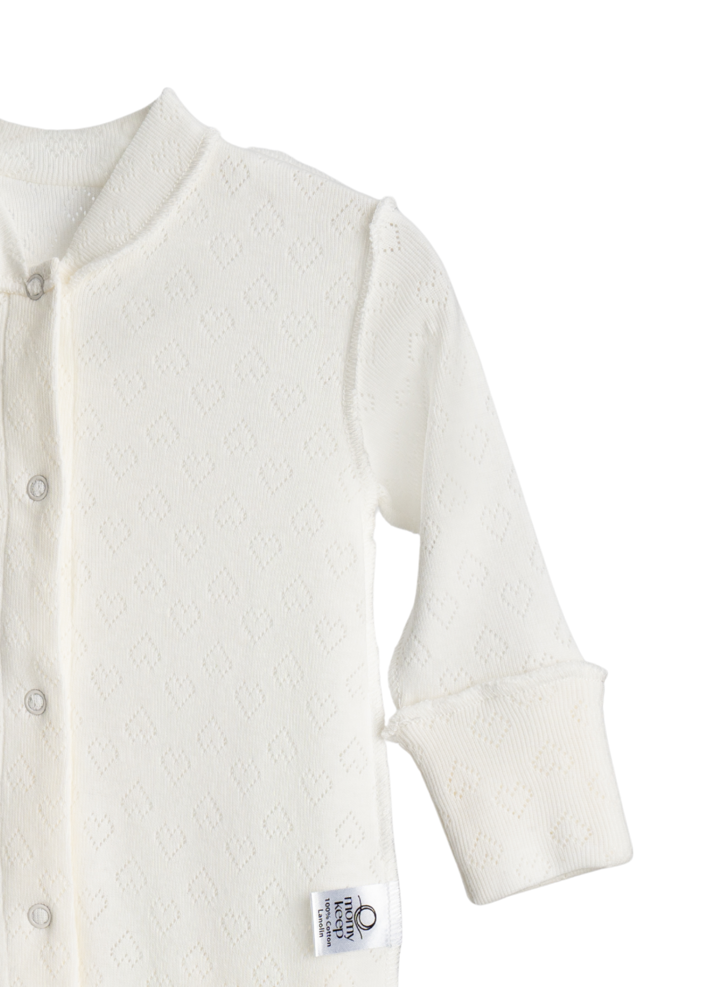 Salopeta Prematuri Crem din Bumbac Impregnat cu Lanolina MOM-78 Momykeep