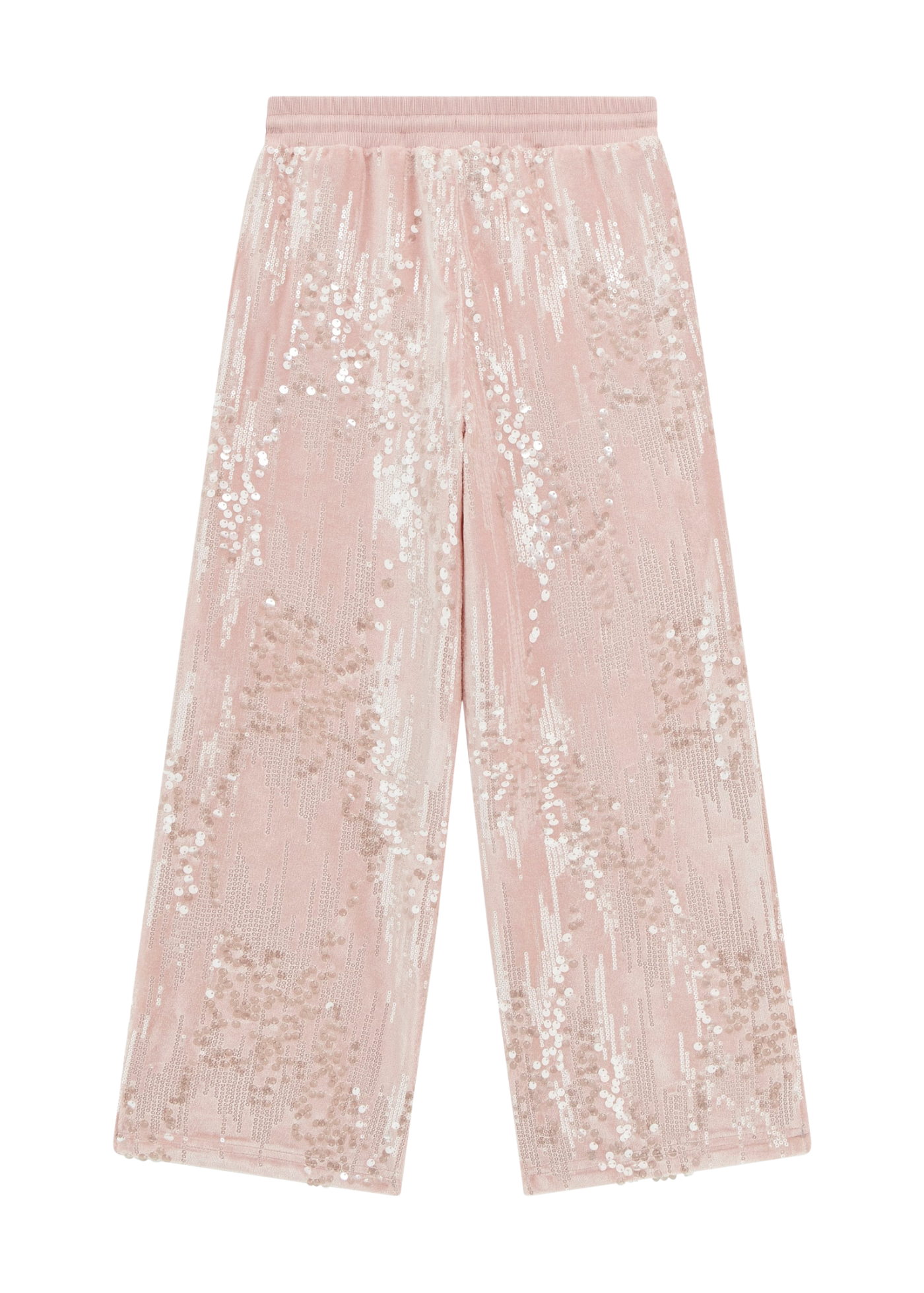 Pantaloni Lungi Roz cu Paiete Cusute J5BQ18 K1922 G63P Guess