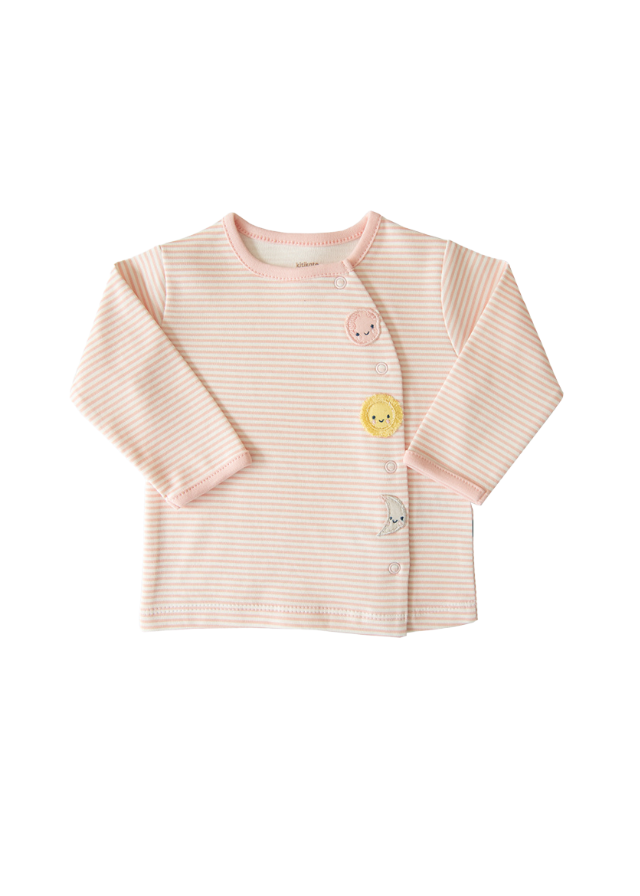 Set 2 Piese Bluza si Pantaloni Bumbac Organic Roz Organic New Dreams S31450 KitiKate