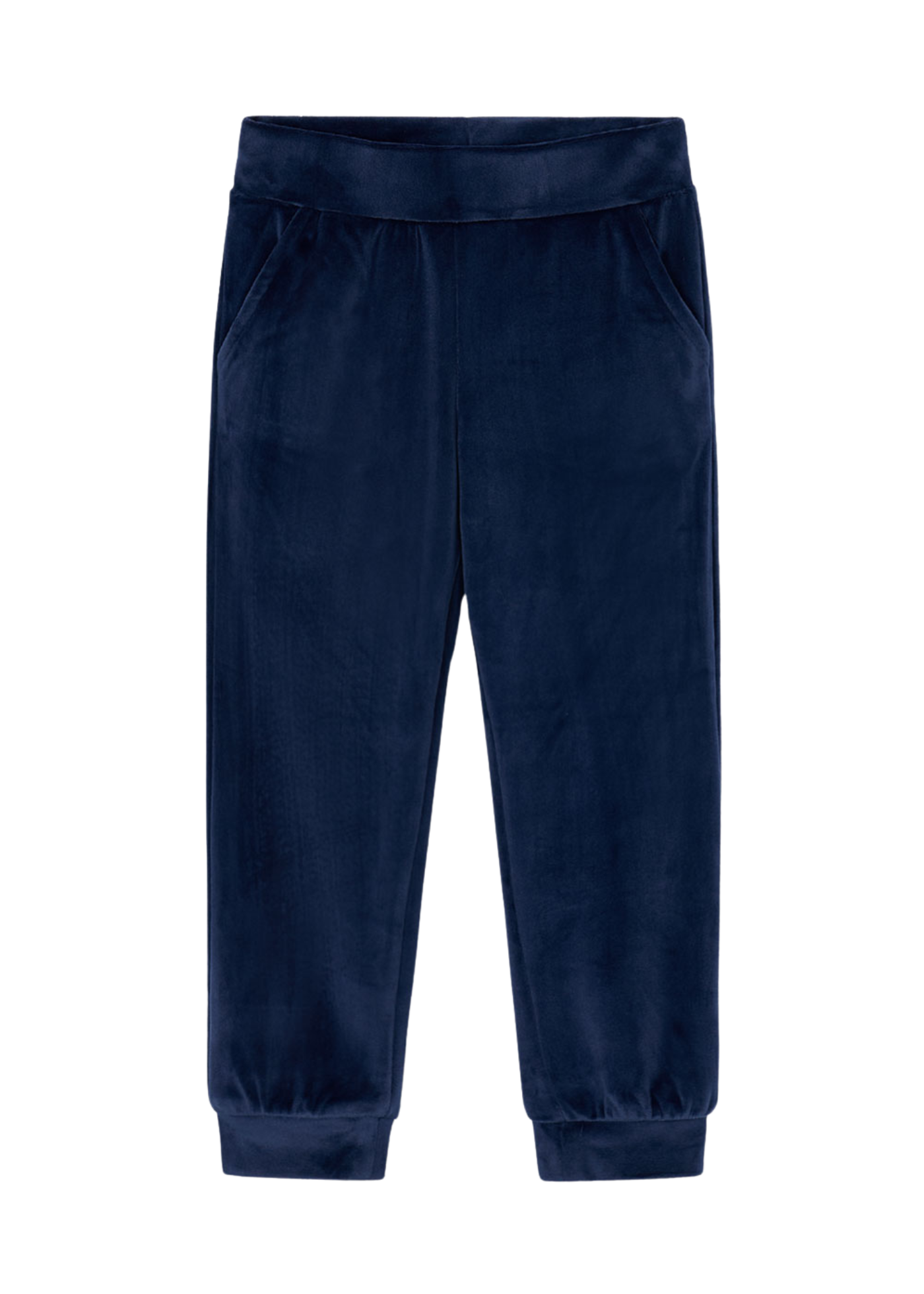 Trening 3 Piese Hanorac si Pantaloni Catifea Bleumarin Bluza Crem 4892 Mayoral
