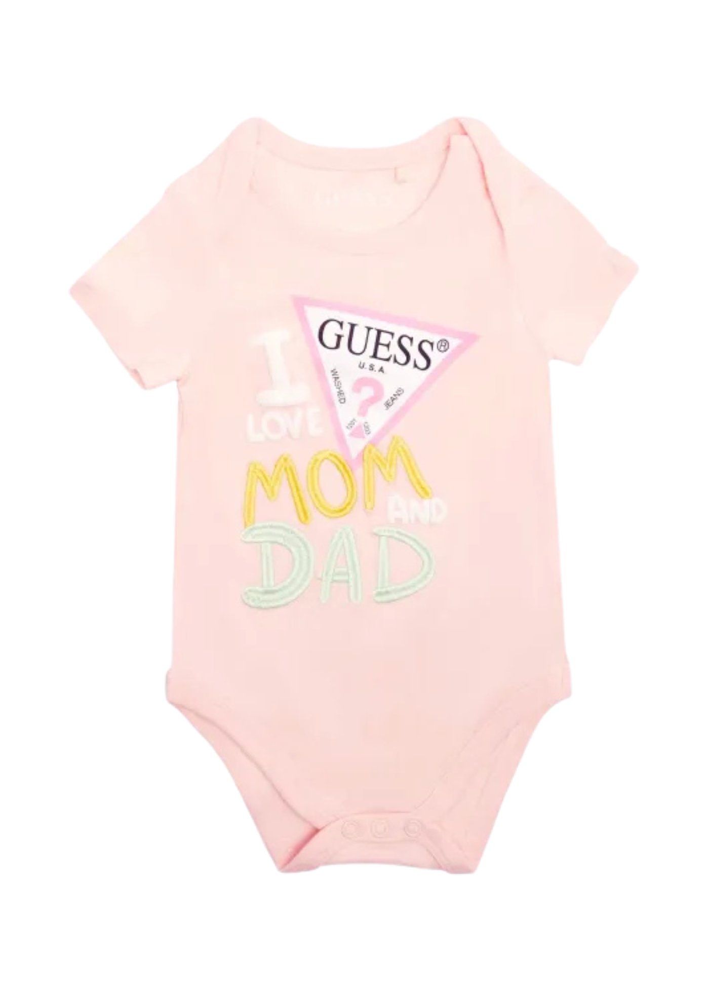 Set Body cu Maneca Scurta si Pantaloni Somon H5GW08 K6YW0 G63Q Guess