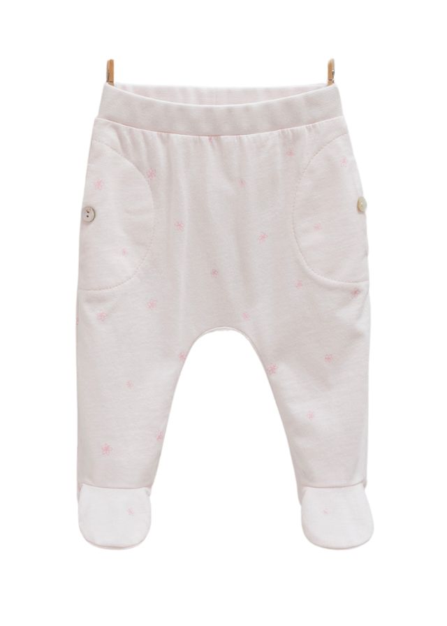 Set 2 Piese Bluza si Pantaloni Roz cu imprimeu Oite Mini Lamb TKK1406 Mell Sweet Baby