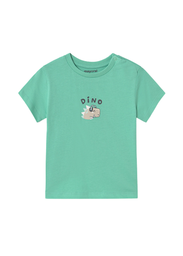 Tricou Verde cu Dinozauri 1062 Mayoral