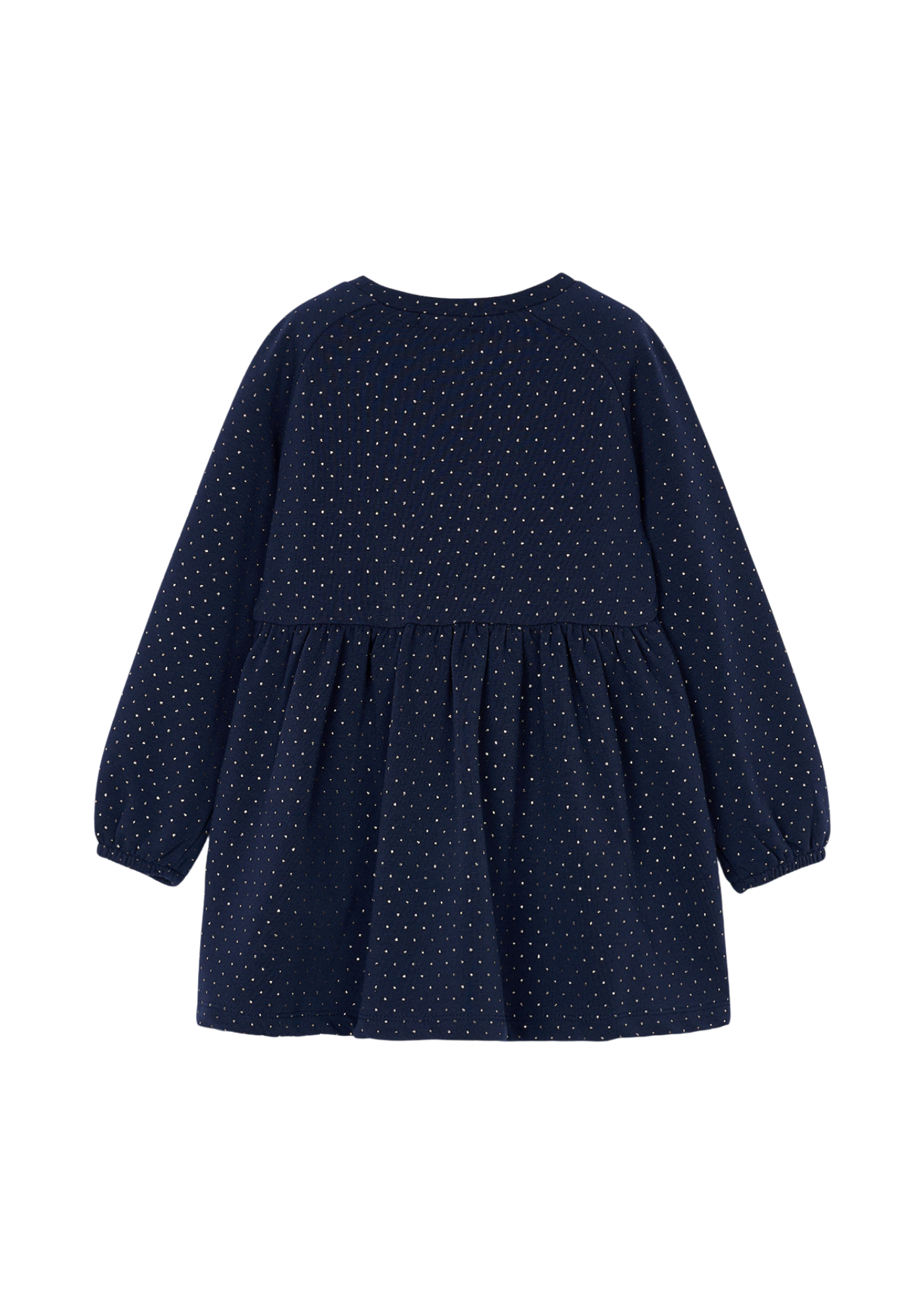 Rochie Bleumarin cu Picouri Maneca Lunga si Geanta 4926 Mayoral