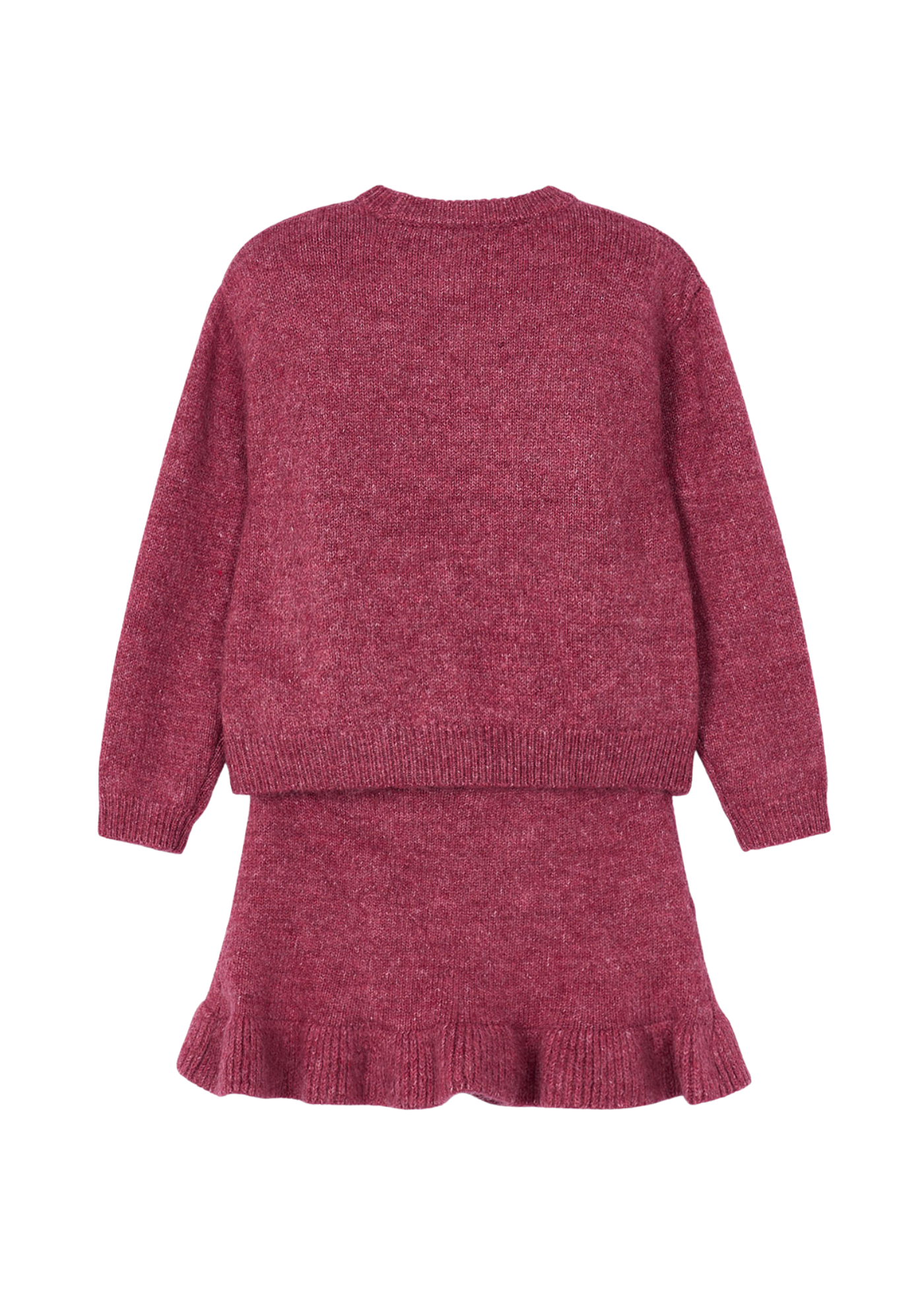 Set 2 Piese Tricotat Bluza si Fusta Rosu Cireasa 4934 Mayoral