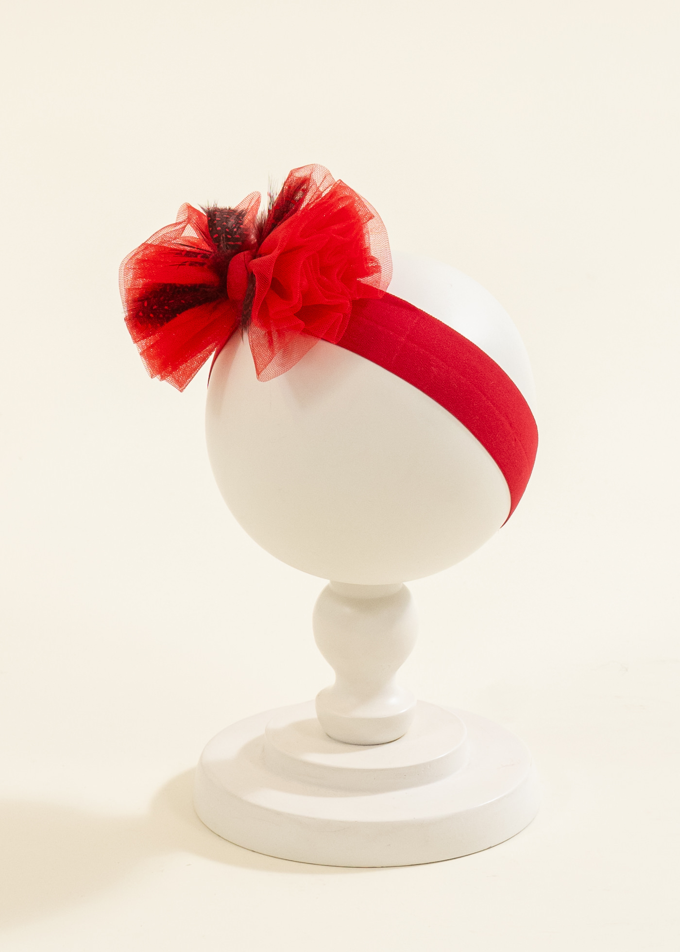 Bentita Funda Tull Rosu Cu Pene AnneBebe