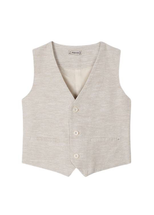 Vesta Eleganta Bej din In cu Bumbac 3369 Mayoral
