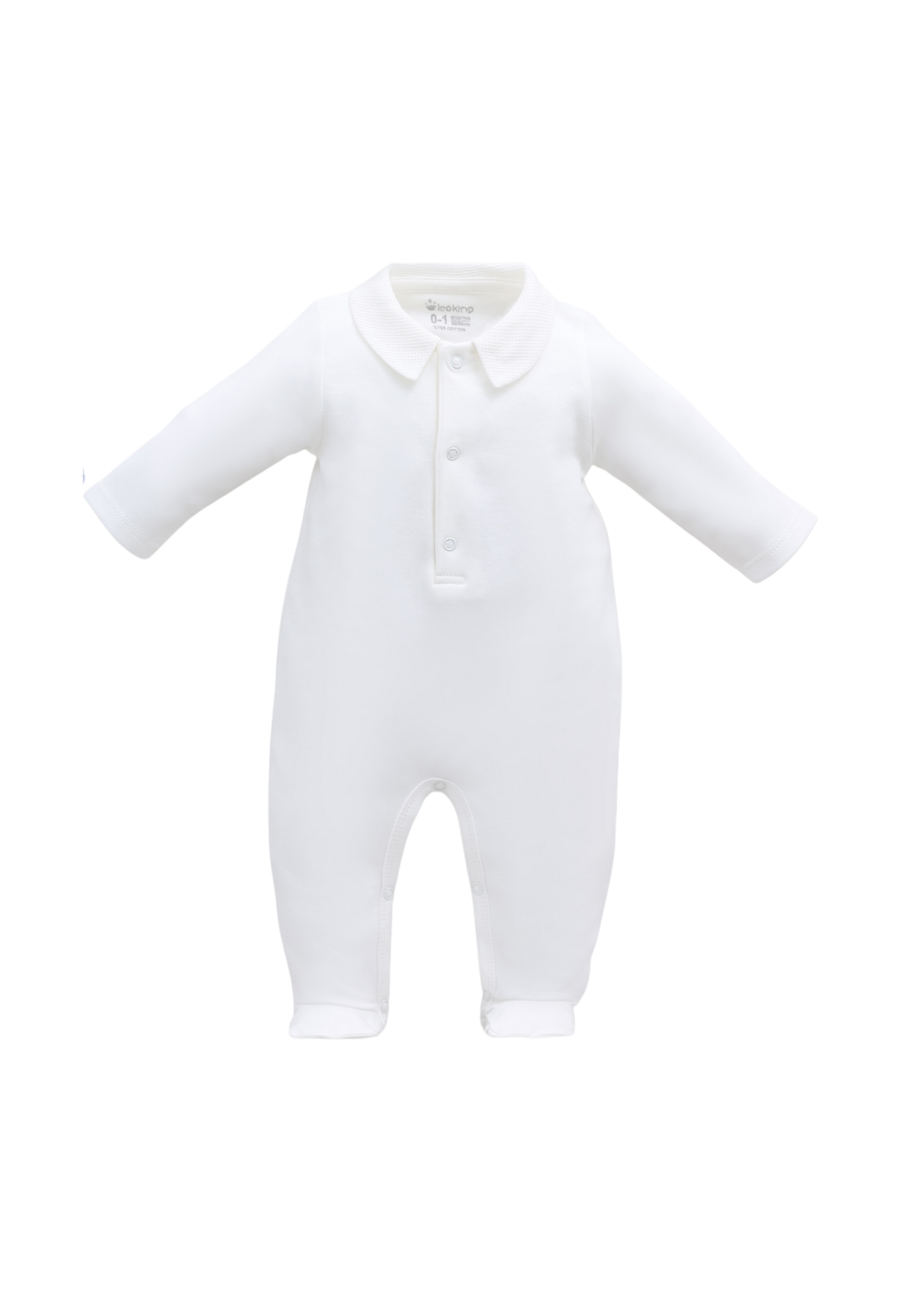 Set 3 Piese Bleu Salopeta Lunga si Jacheta cu Lana Merinos cu Blana la Gluga si Salopeta Bumbac 9348 Leo King