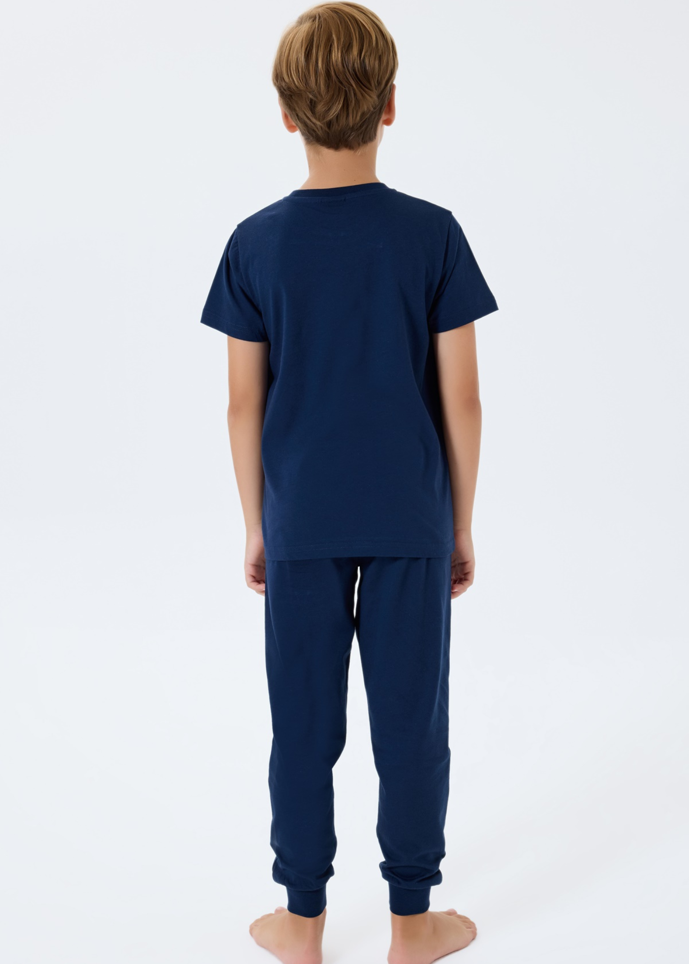Set 2 Piese Bleumarin cu Tricou si Pantaloni Lungi Bleumarin US2413-G V1 Us Polo Assn