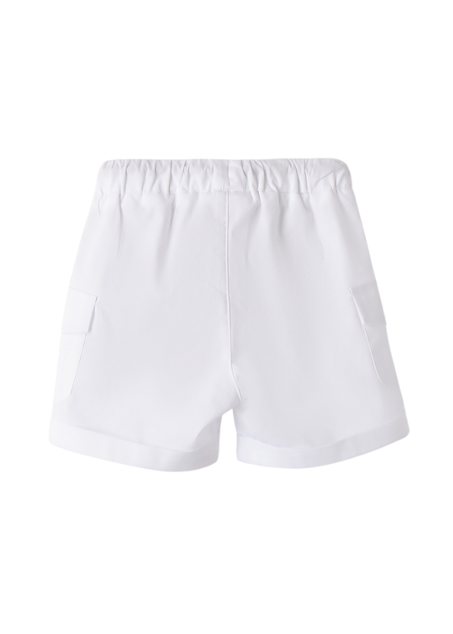 Pantaloni Scurti Albi cu Siret 3.B629/00 Minibanda