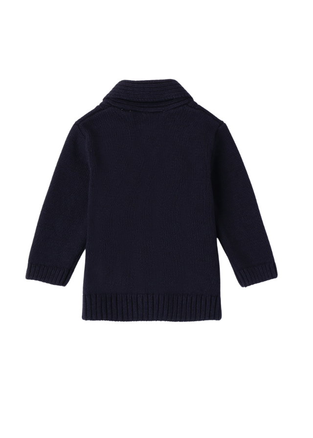 Cardigan Tricotat Bleumarin cu Nasturi 0A3668.00 Minibanda