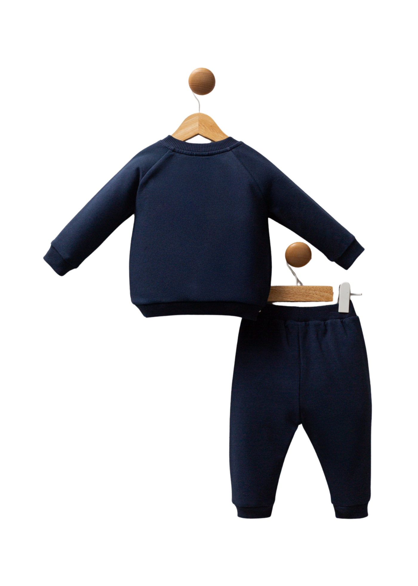Trening 2 Piese Bleumarin cu Cusaturi in Contrast Bej USB2521 us Polo Assn