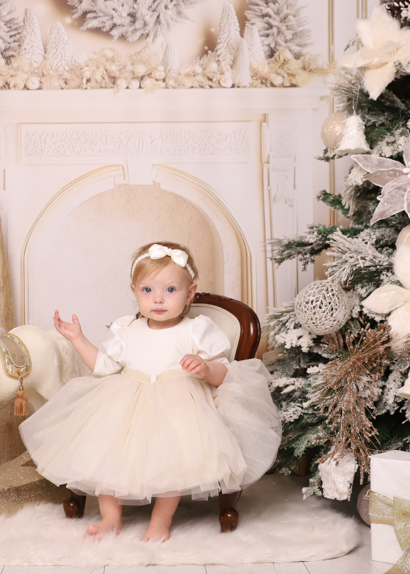 Rochita Aurie Cu Sclipici AnneBebe