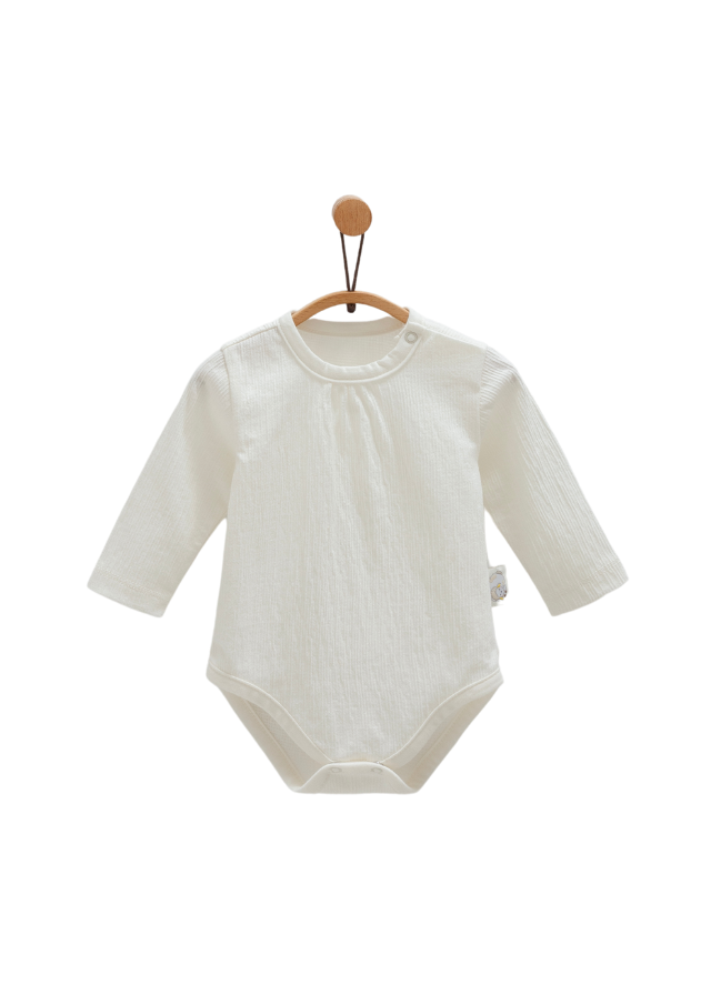 Set 2 Body Crem cu Maneca Lunga Imprimeu Oite Mini Lamb BK1408 Mell Sweet Baby