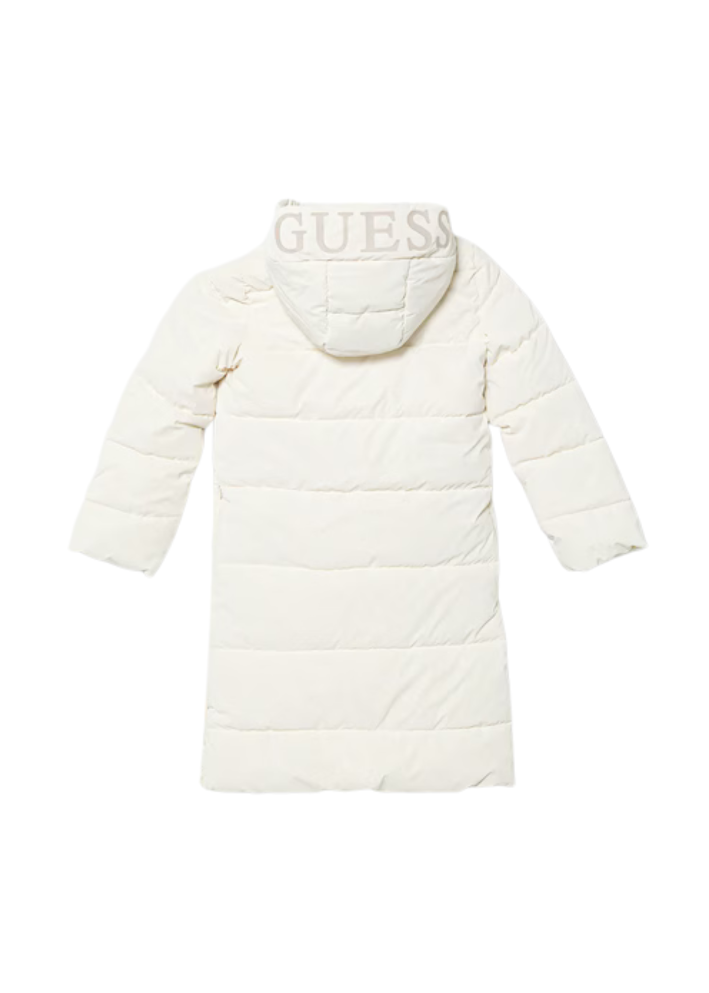 Geaca Lunga Matlasata Crem cu Gluga K5BL05 WGIW0 G012 Guess