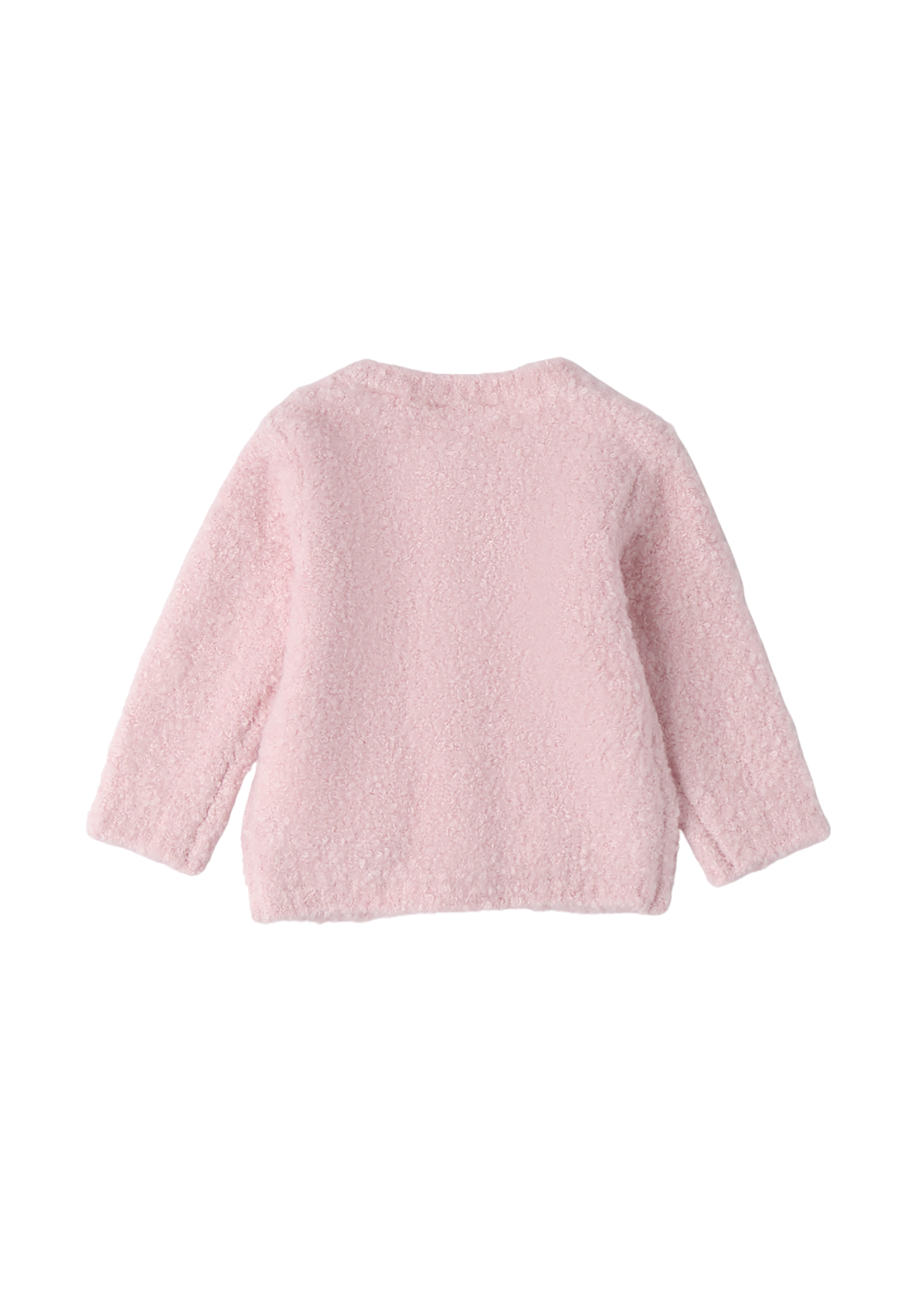Cardigan Tricotat Roz Pufos cu Buzunare 3.F707/00 Minibanda