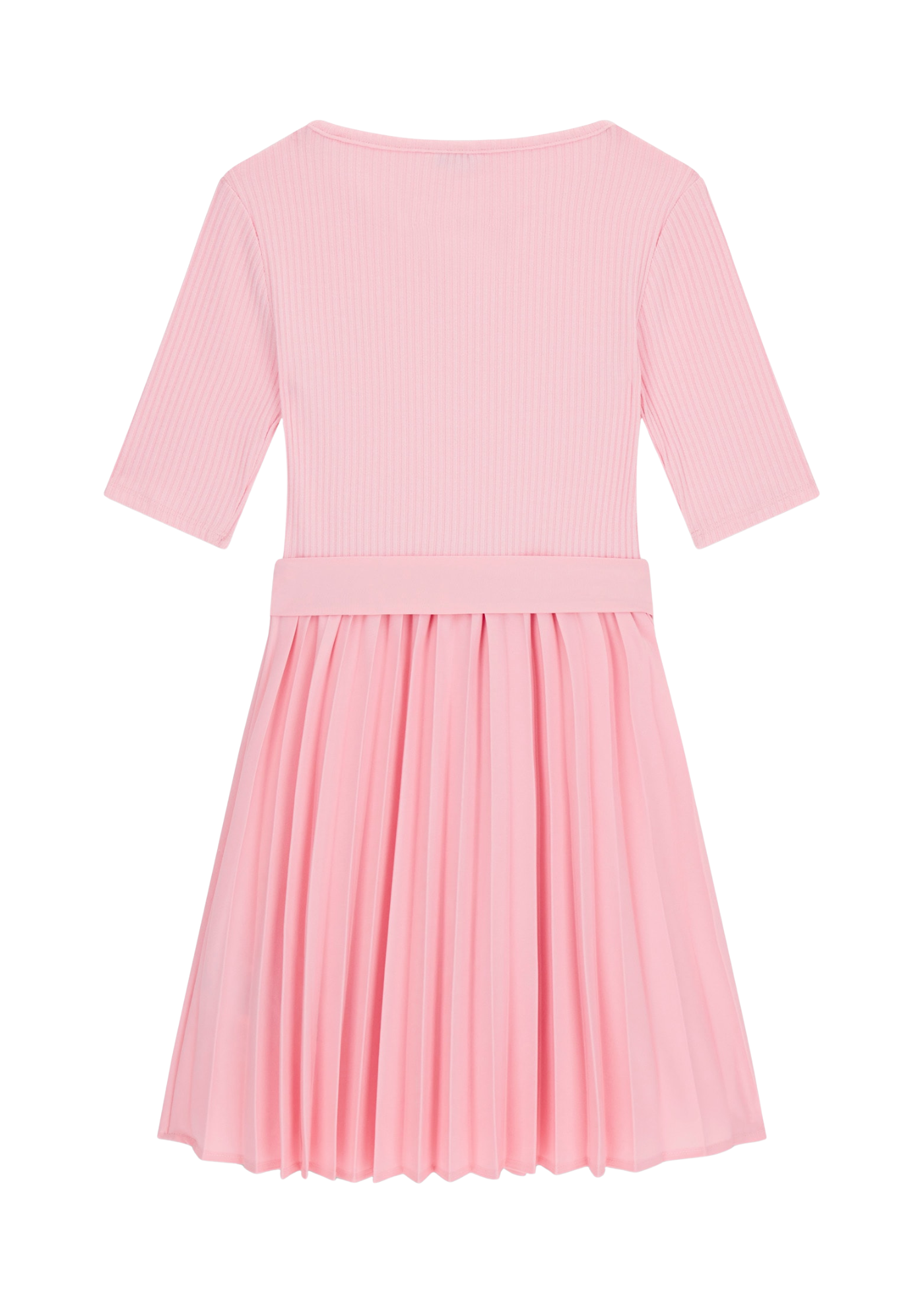 Rochie Roz cu Maneca Scurta si Pliseuri J5YK23  RC1S0 G65U Guess